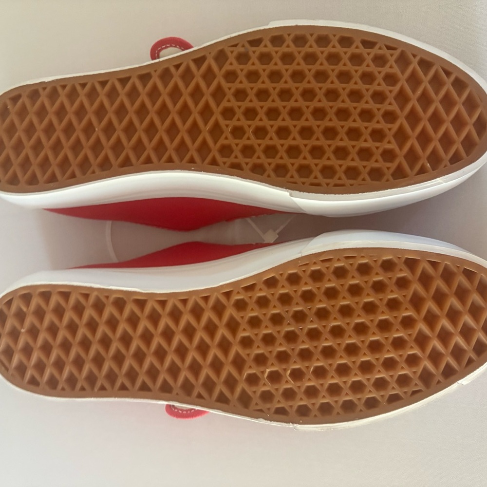 Vans Women’s Red Mary Jane Sneakers - Picture 8 of 12